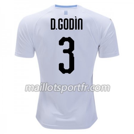 Maillot de Foot Uruguay D.Godin 3 Exterieur Coupe du monde 2018 Maillot de Foot Uruguay D.Godin 3 Exterieur Coupe du monde 2018